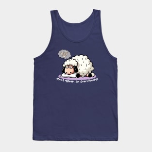 Overthinking Sheep Can't Sleep Tank Top